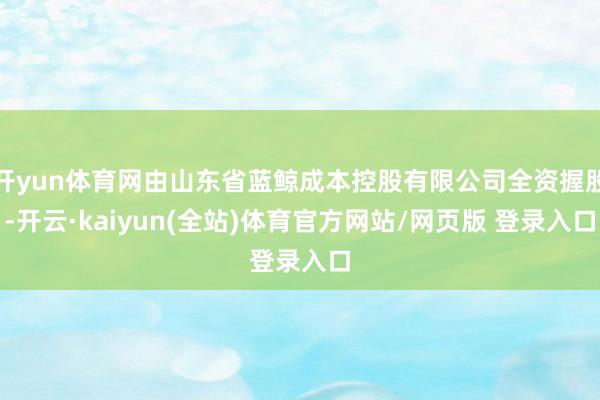 开yun体育网由山东省蓝鲸成本控股有限公司全资握股-开云·kaiyun(全站)体育官方网站/网页版 登录入口