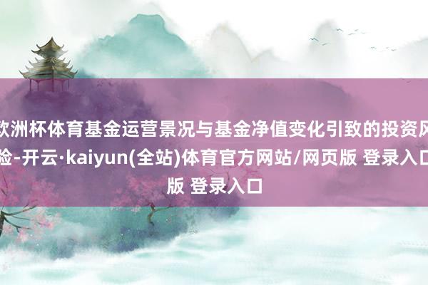 欧洲杯体育基金运营景况与基金净值变化引致的投资风险-开云·kaiyun(全站)体育官方网站/网页版 登录入口