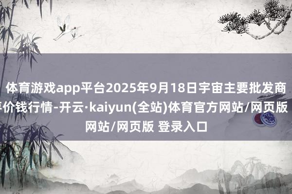 体育游戏app平台2025年9月18日宇宙主要批发商场金丝枣价钱行情-开云·kaiyun(全站)体育官方网站/网页版 登录入口