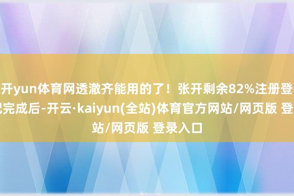 开yun体育网透澈齐能用的了!张开剩余82%注册登录装配完成后-开云·kaiyun(全站)体育官方网站/网页版 登录入口